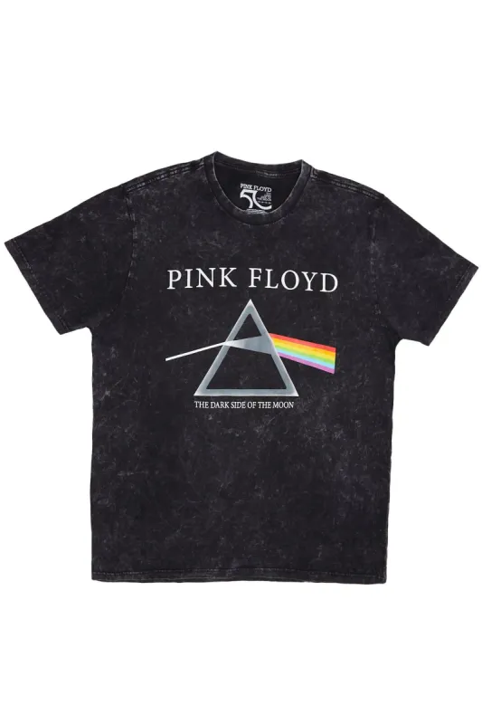 Pink Floyd Dark Side Of The Moon Graphic Acid Wash Tee made by Bluenotes
