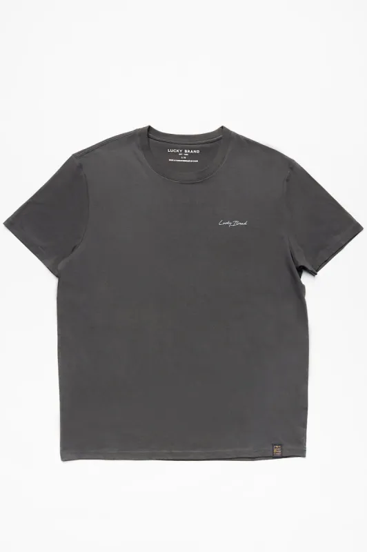 Lucky Brand 1990 Logo Tri-Blend Tee sold by Bluenotes