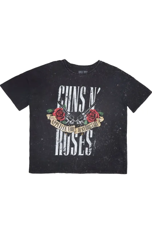 Guns N' Roses Graphic Acid Wash Tee sold by Bluenotes
