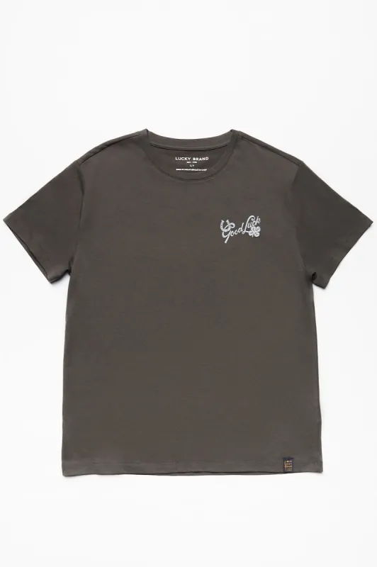 Lucky Brand Horseshoe Tri-Blend Tee sold by Bluenotes