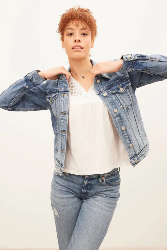 Tomboy Denim Trucker Jacket sold by Bluenotes