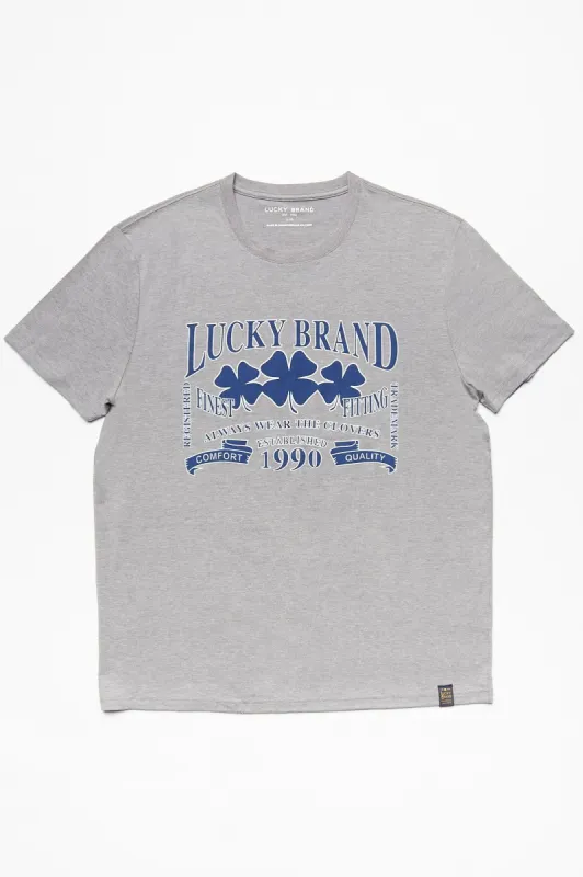 Lucky Brand Vintage Denim Logo Tri-Blend Tee sold by Bluenotes