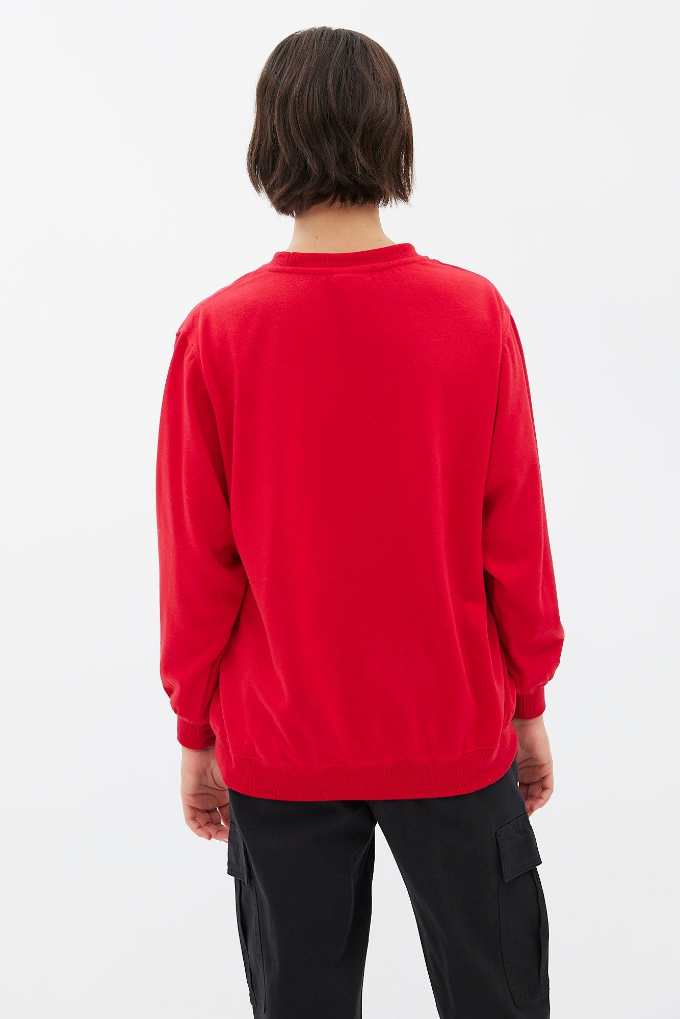 Chicago Bulls Graphic Oversized Crew Neck Sweatshirt sold by Bluenotes product image thumbnail 4