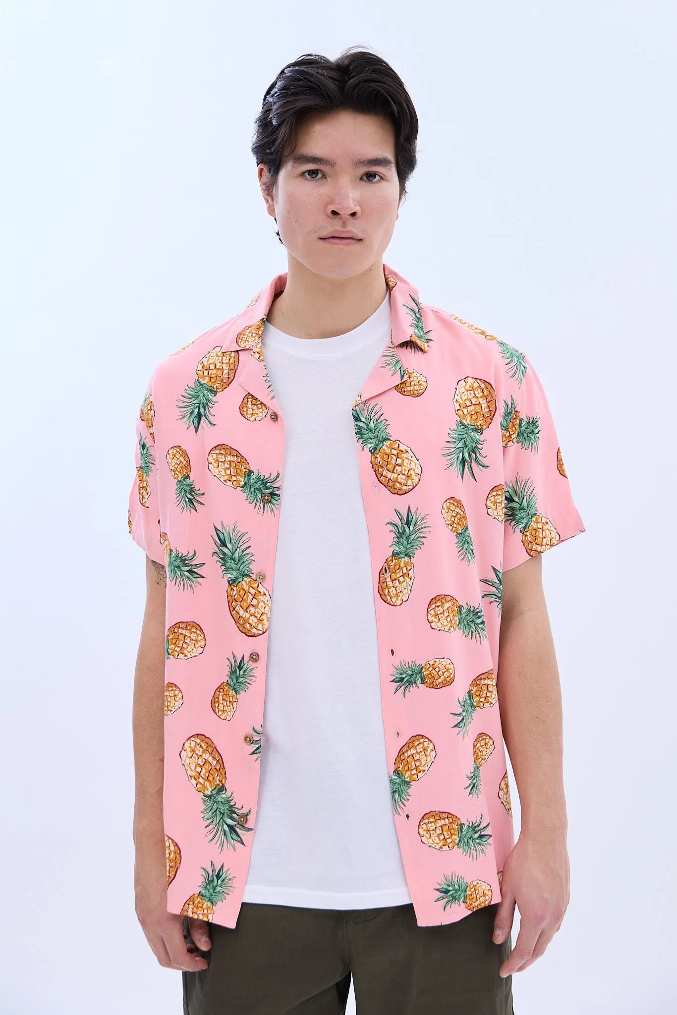 Pineapple Print Short Sleeve Resort Shirt sold by Bluenotes