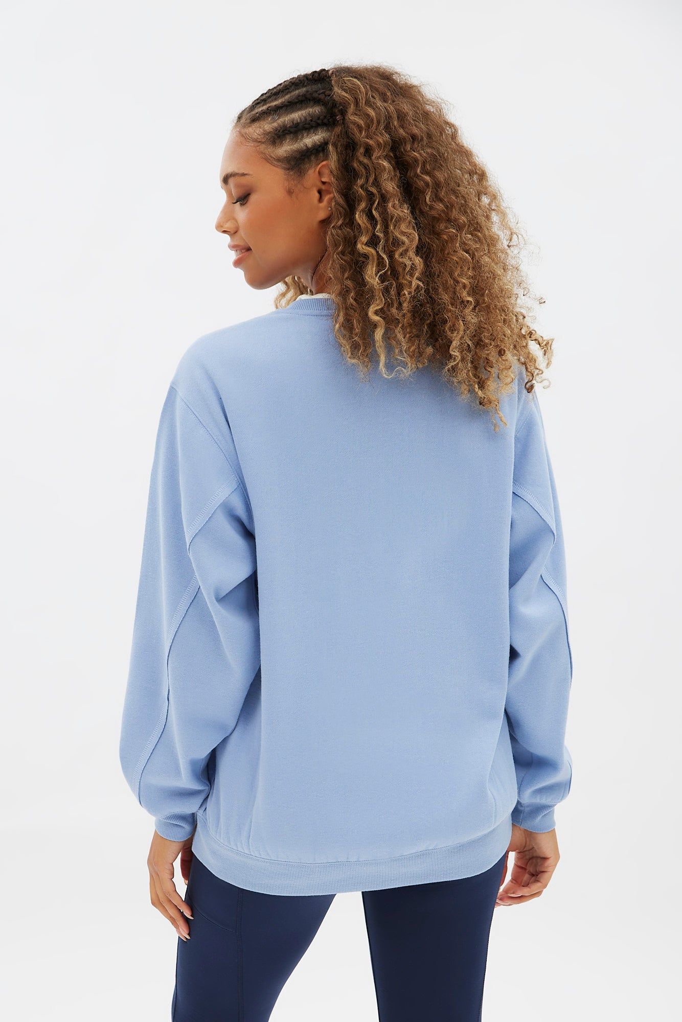 Graphic Crew Neck Oversized Pullover Sweatshirt sold by Bluenotes product image thumbnail 4