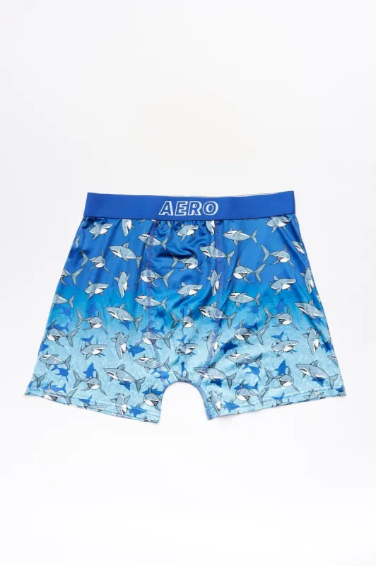 AERO Sharks Printed Boxer Briefs sold by Bluenotes