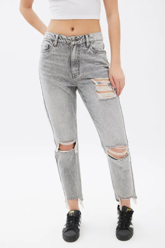 AERO Premium Air High Rise Mom Jean sold by Bluenotes