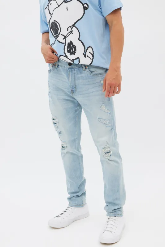 AERO Rip And Repair Athletic Skinny Jean made by Bluenotes