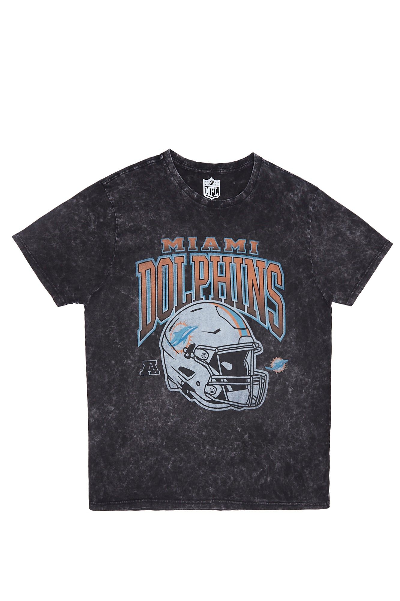 Miami Dolphins Graphic Acid Wash Tee sold by Bluenotes