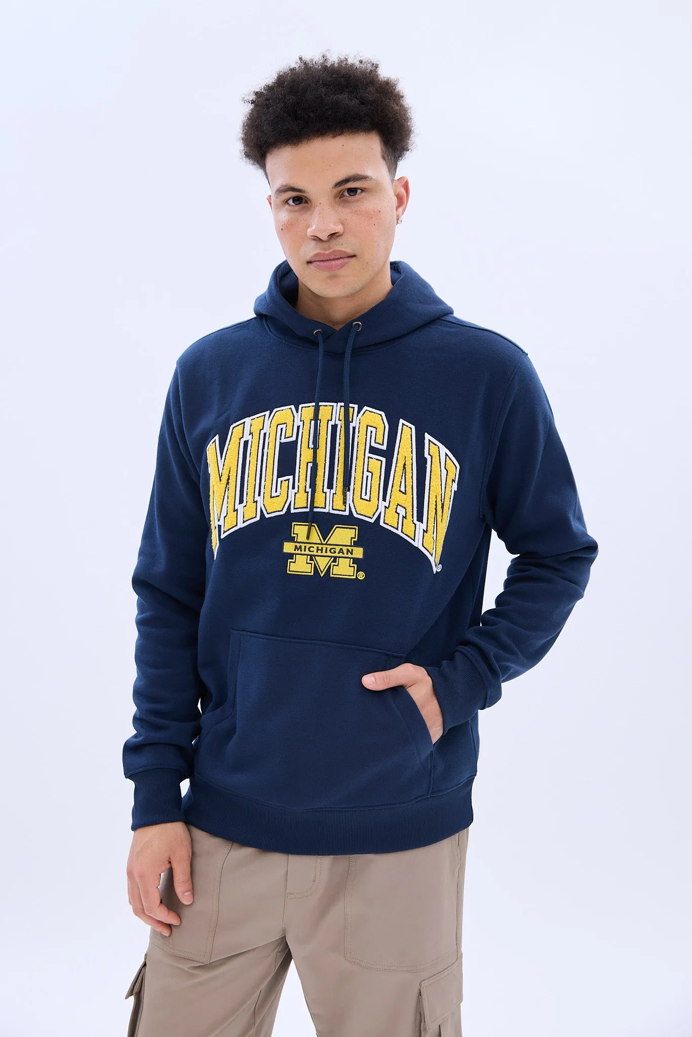 Michigan M Graphic Pullover Hoodie sold by Bluenotes