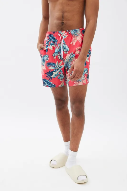 AERO Tropical Print Swim Short made by Bluenotes