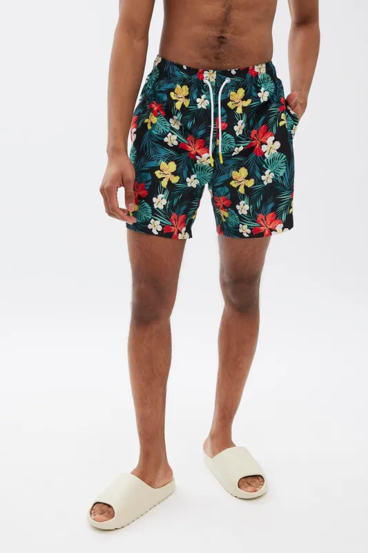 AERO Hawaiian Print Swim Short sold by Bluenotes