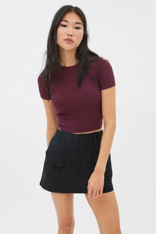 Seamless Ribbed Crew Neck Baby Tee sold by Bluenotes