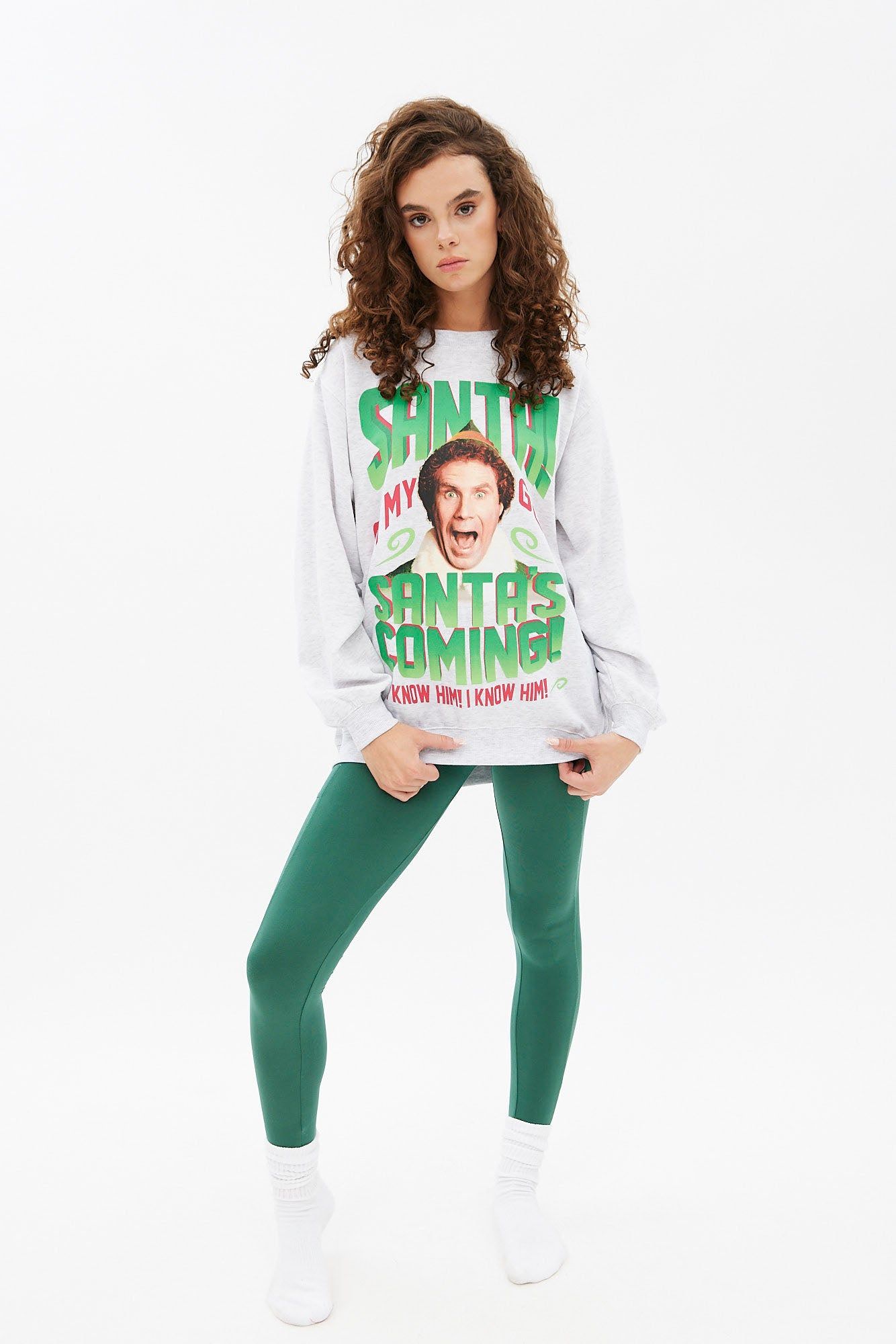 Elf Graphic Oversized Pullover Sweatshirt sold by Bluenotes product image thumbnail 2