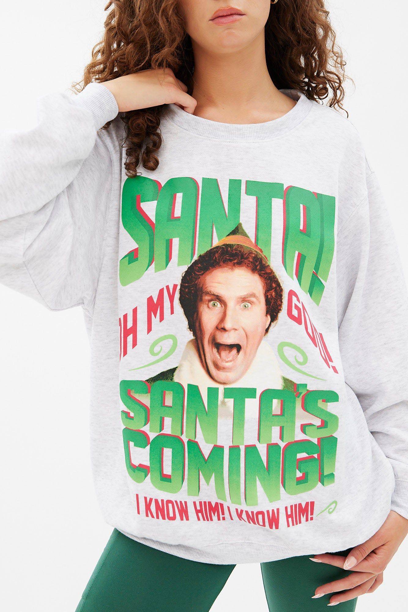 Elf Graphic Oversized Pullover Sweatshirt sold by Bluenotes product image thumbnail 3