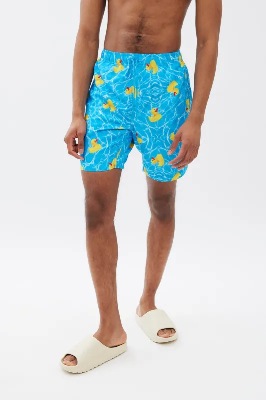 Duck Print Swim Short sold by Bluenotes
