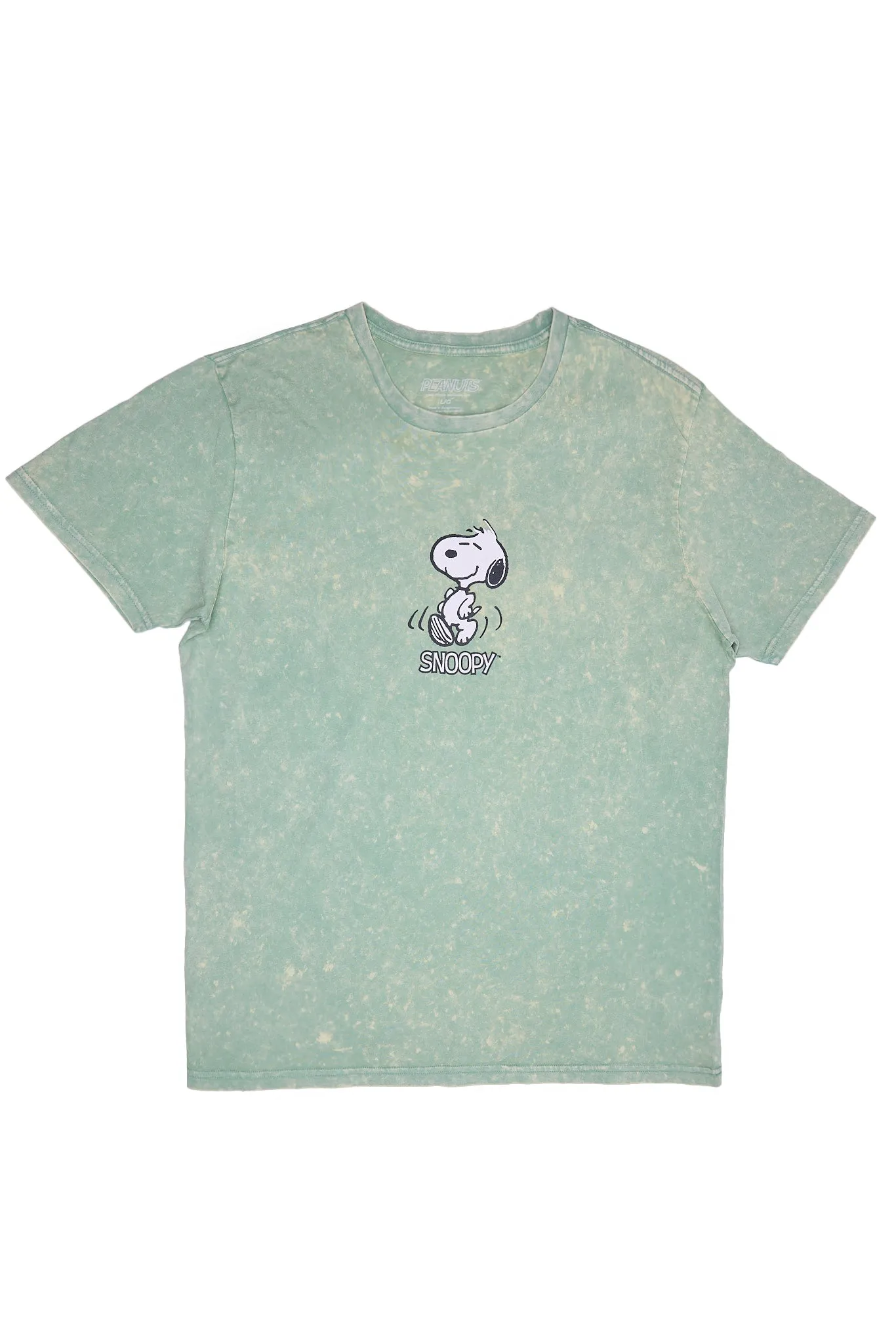 Peanuts Snoopy Graphic Acid Wash Tee sold by Bluenotes