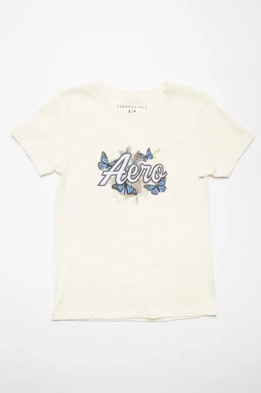 AERO Butterflies Graphic Classic Tee sold by Bluenotes