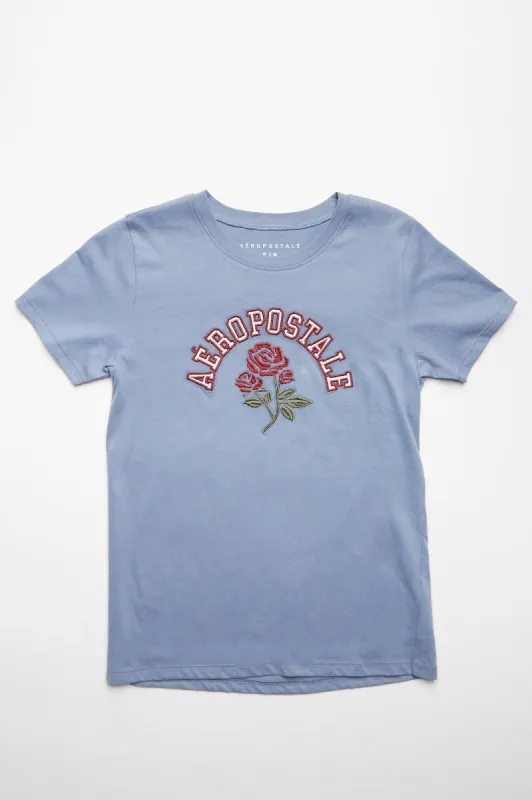 Aéropostale Rose Graphic Classic Tee sold by Bluenotes