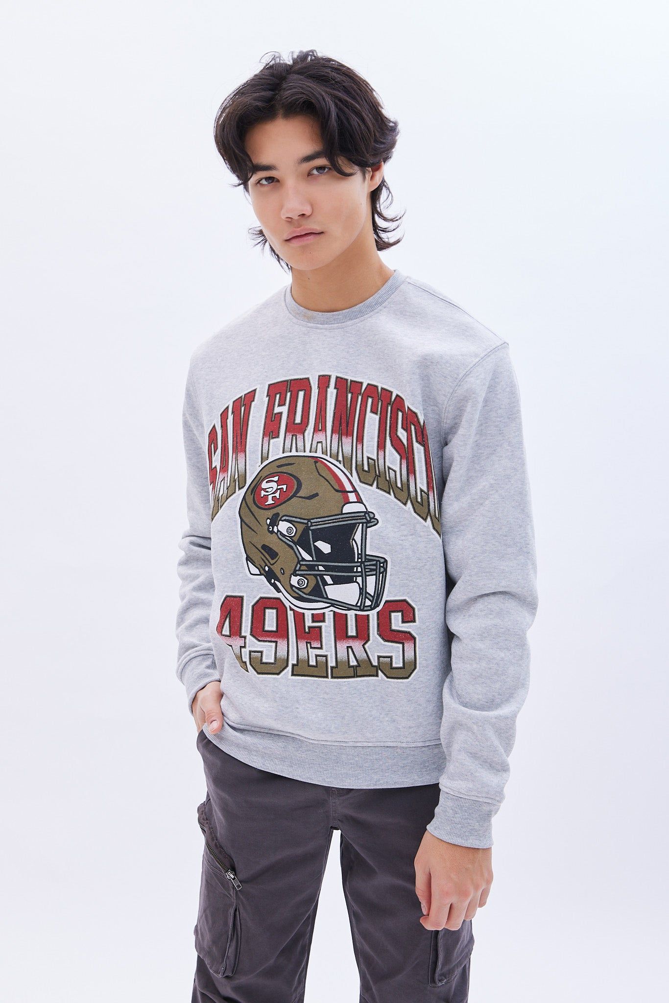 San Francisco 49ers Graphic Crew Neck Sweatshirt sold by Bluenotes