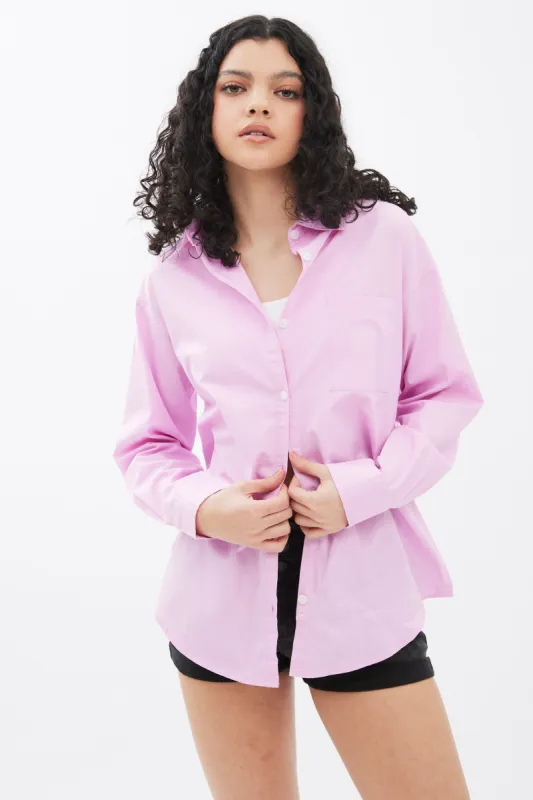 AERO Poplin Button-Up Relaxed Shirt sold by Bluenotes