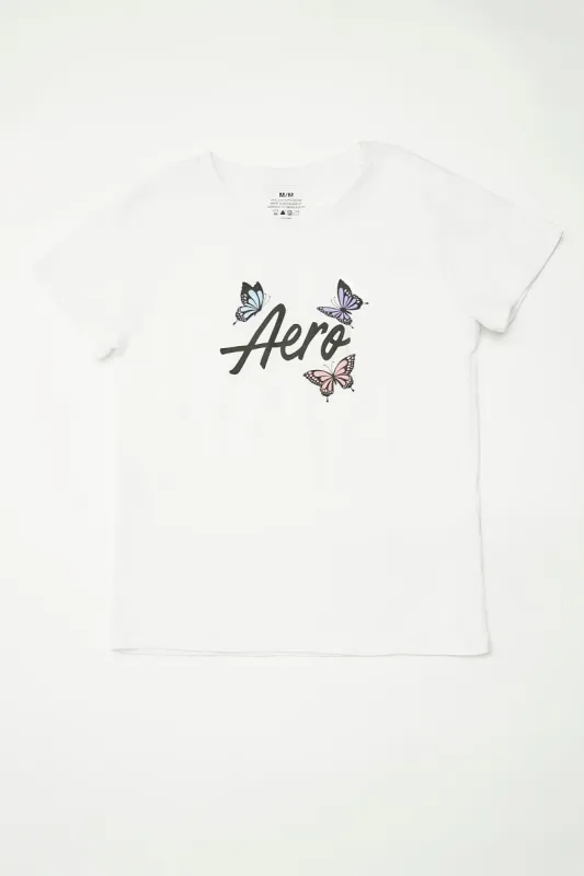 Aéropostale Butterfly Graphic Classic Tee sold by Bluenotes