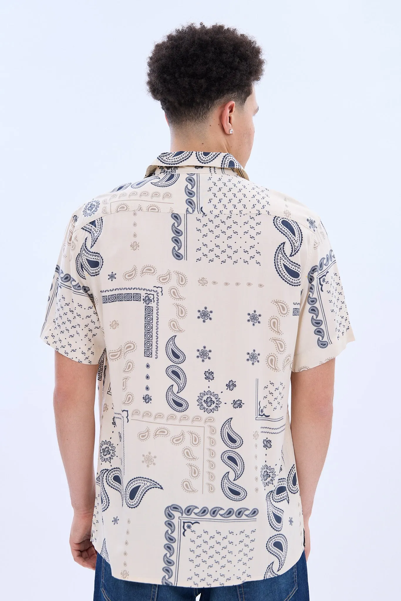Bandana Short Sleeve Resort Shirt sold by Bluenotes product image thumbnail 3