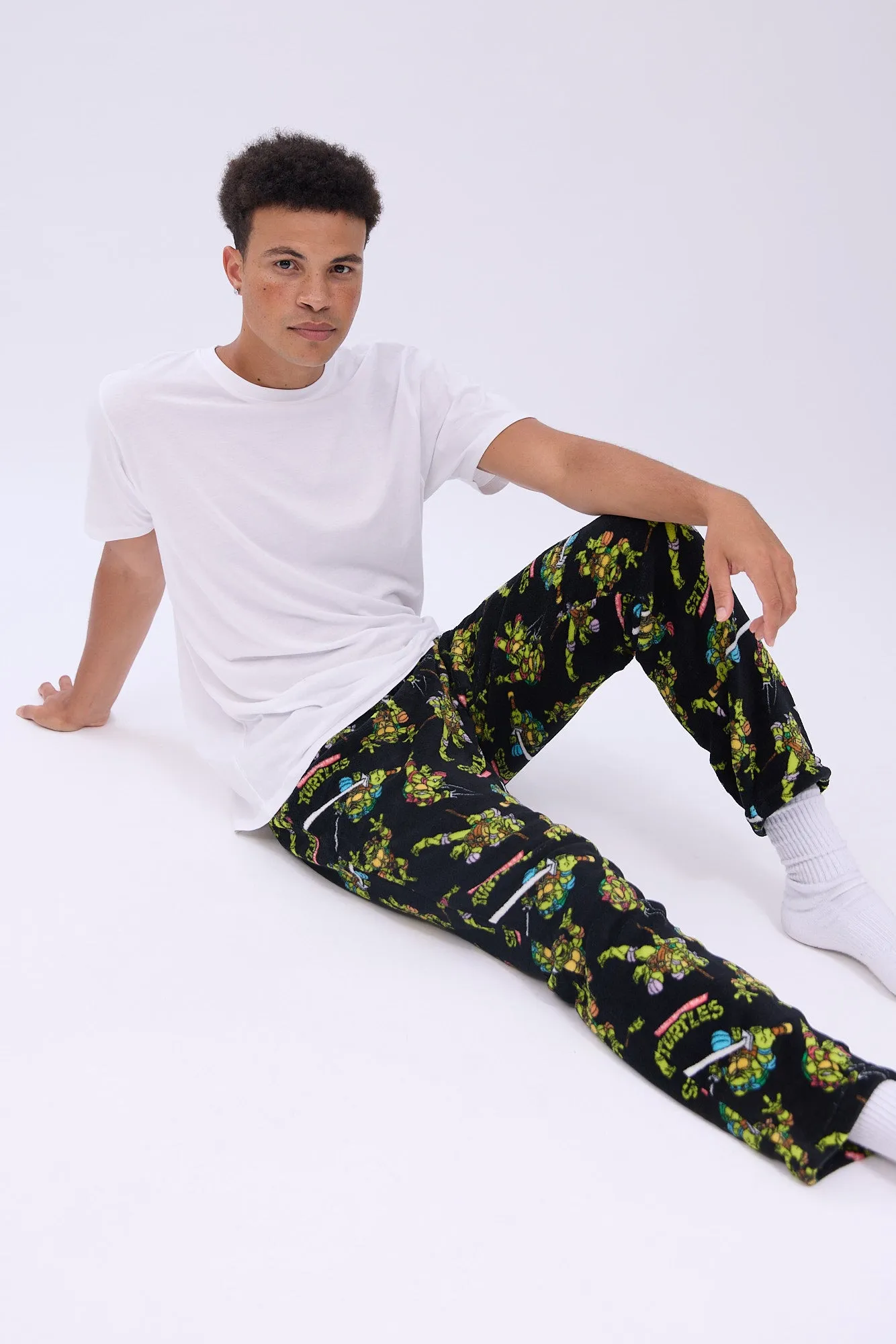 Teenage Mutant Ninja Turtles Printed Plush Pajama Pants sold by Bluenotes product image thumbnail 4