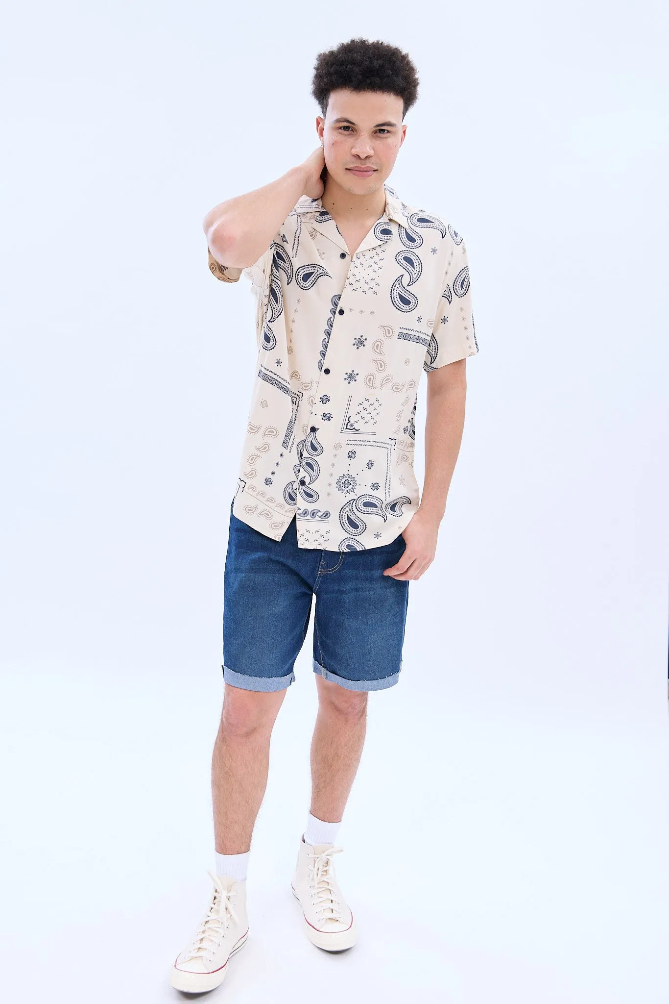 Bandana Short Sleeve Resort Shirt sold by Bluenotes product image thumbnail 4