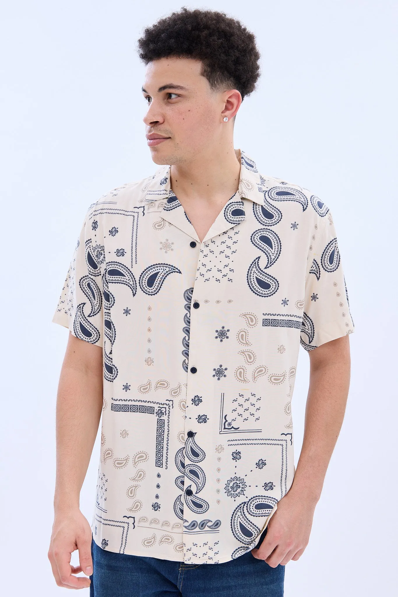 Bandana Short Sleeve Resort Shirt sold by Bluenotes