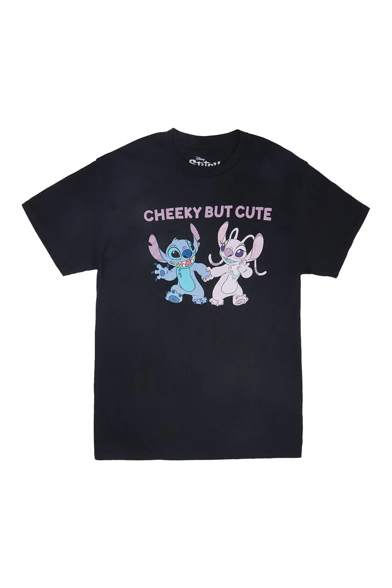 Stitch Cheeky But Cute Graphic Boyfriend Tee sold by Bluenotes
