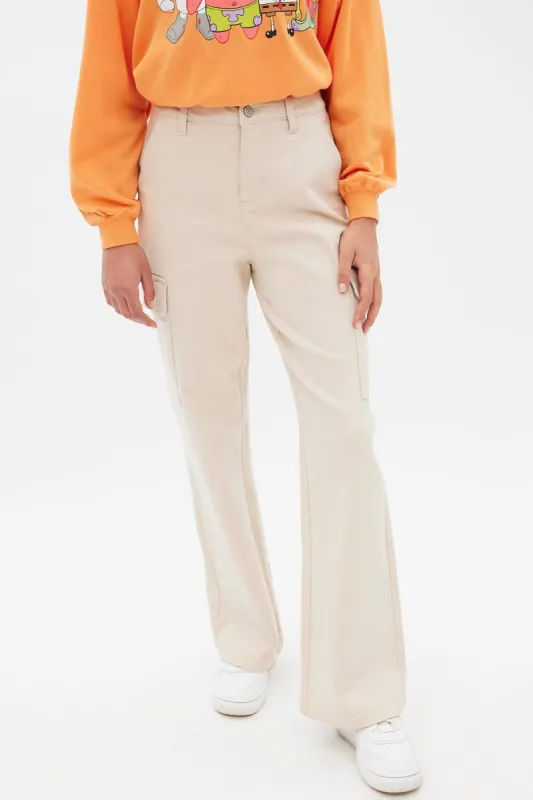 Super High Rise Baggy Cargo Pant sold by Bluenotes