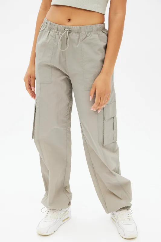 Low Rise Nylon Cargo Parachute Pant sold by Bluenotes