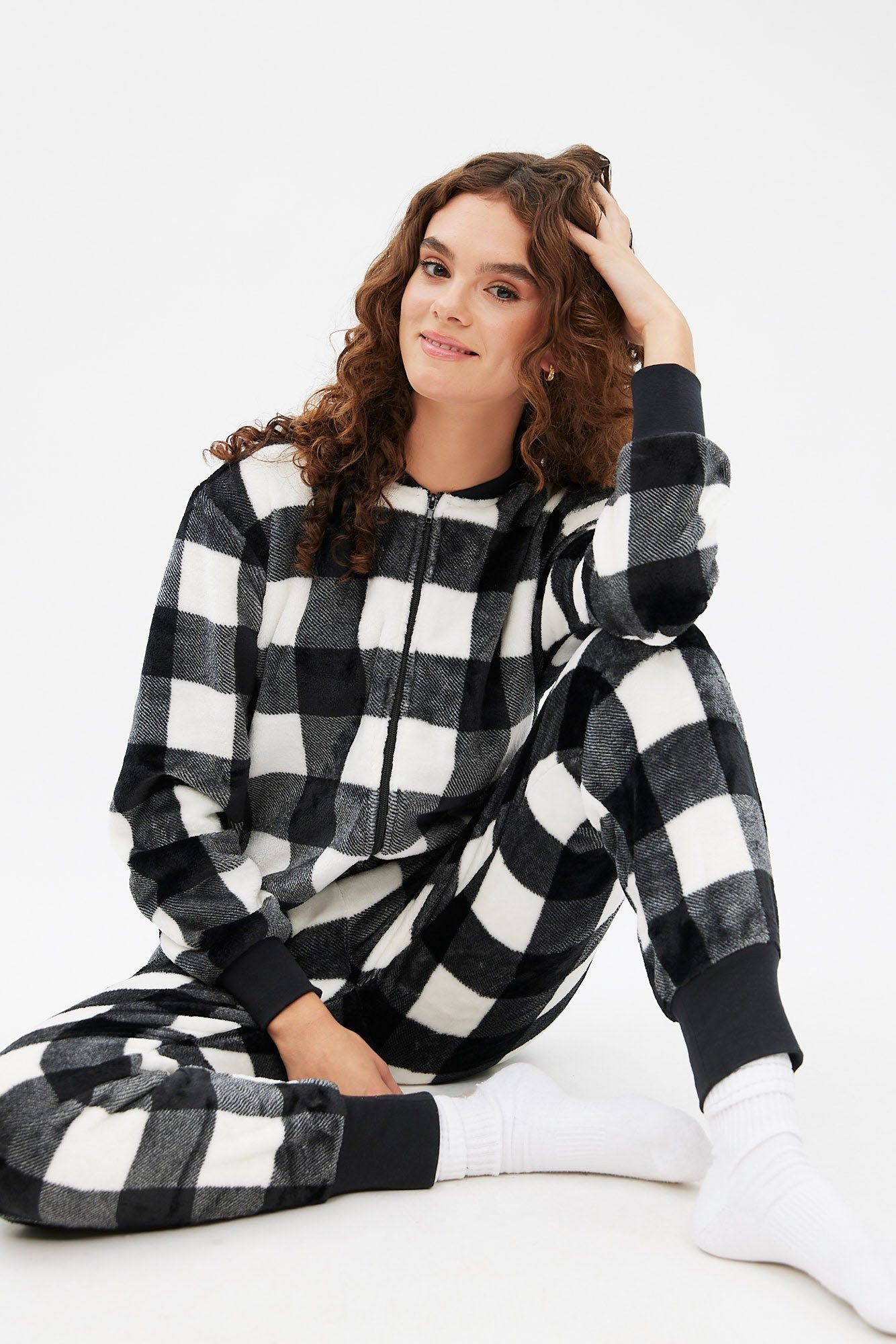 Plush Printed Crew Neck Onesie sold by Bluenotes