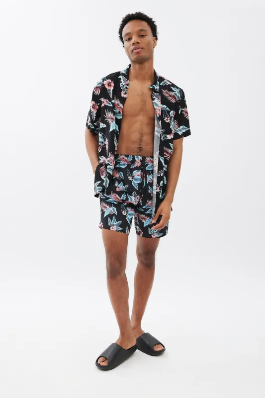 Tropical Print Swim Short sold by Bluenotes