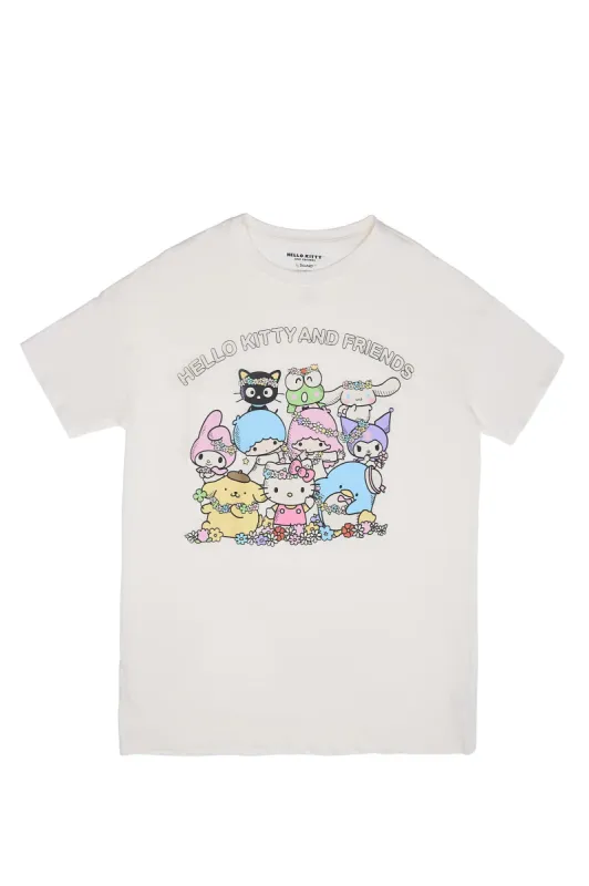 Hello Kitty And Friends Graphic Relaxed Tee sold by Bluenotes