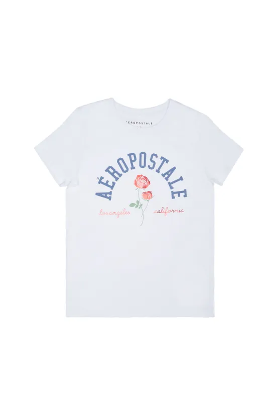 Aéropostale Rose Graphic Classic Tee sold by Bluenotes