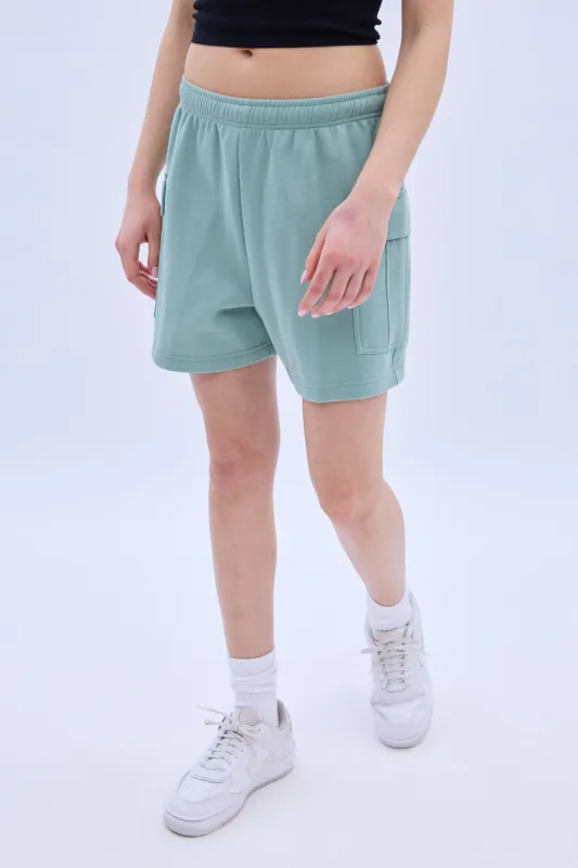 Mid Rise Fleece Cargo Short sold by Bluenotes
