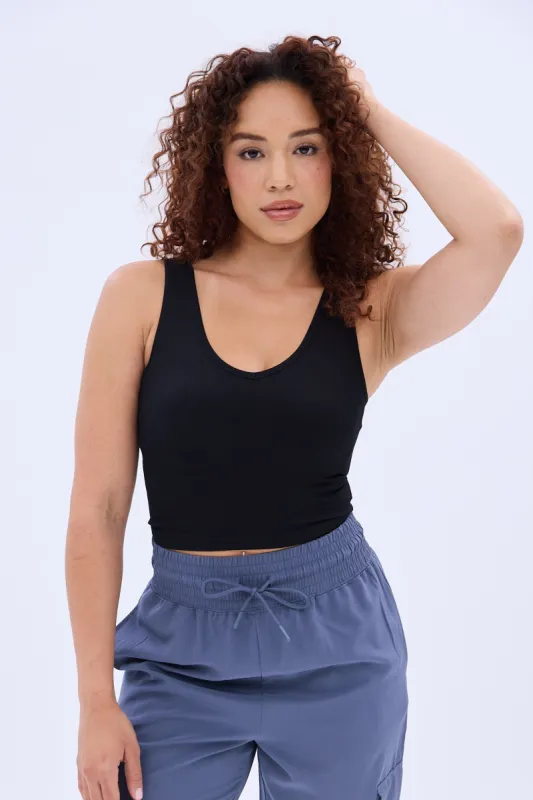AERO Seamless Ribbed Tank Top sold by Bluenotes