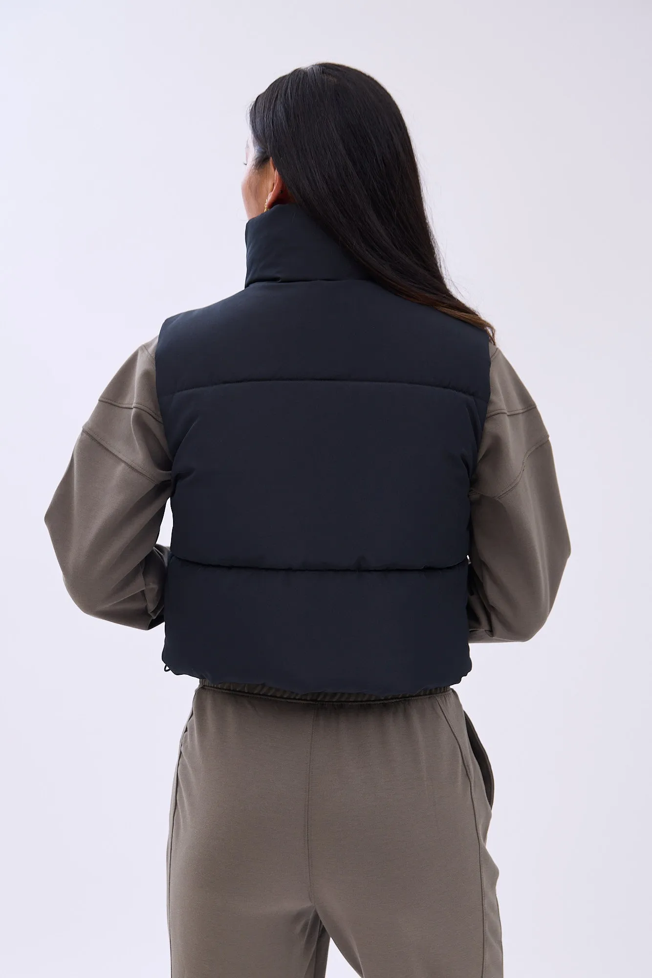 AERO Zip-Up Cropped Puffer Vest sold by Bluenotes product image thumbnail 4