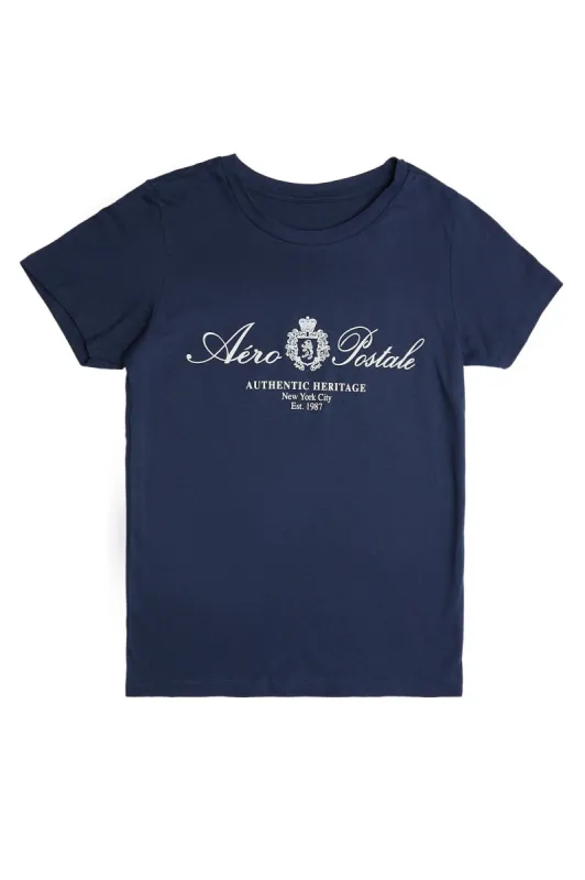 Aéropostale Authentic Crest Graphic Classic Tee sold by Bluenotes