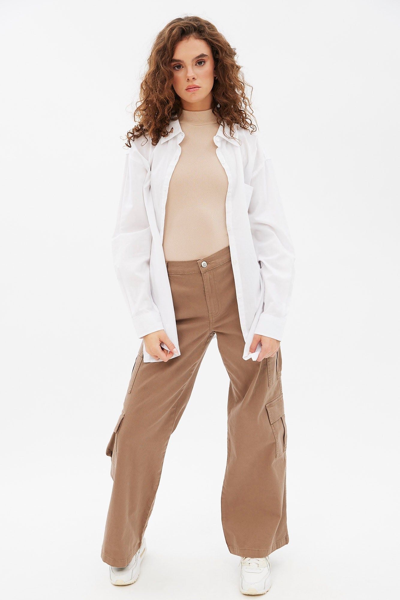 High Rise Wide Leg Cargo Pant sold by Bluenotes product image thumbnail 3