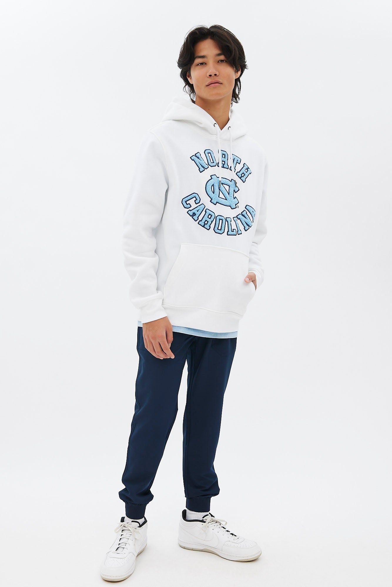 North Carolina Embroidered Pullover Hoodie sold by Bluenotes product image thumbnail 4