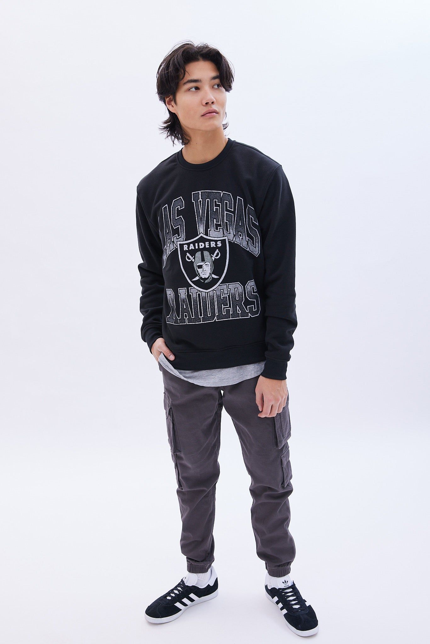 Las Vegas Raiders Graphic Crew Neck Sweatshirt sold by Bluenotes product image thumbnail 4
