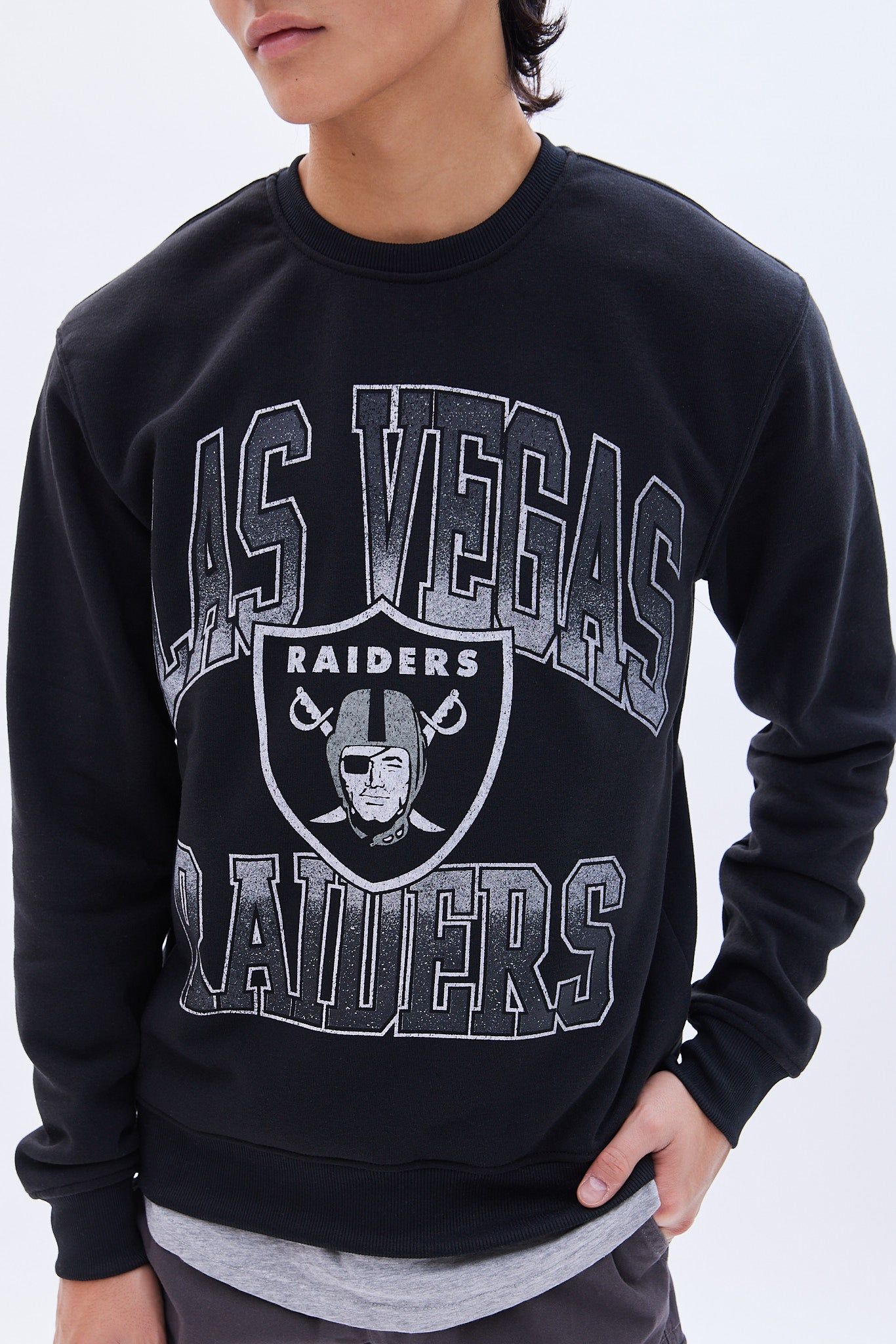 Las Vegas Raiders Graphic Crew Neck Sweatshirt sold by Bluenotes product image thumbnail 2