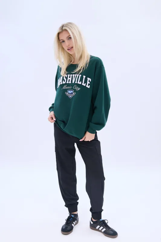 UNPLUG By Bluenotes Oversized Crew Neck Sweatshirt sold by Bluenotes