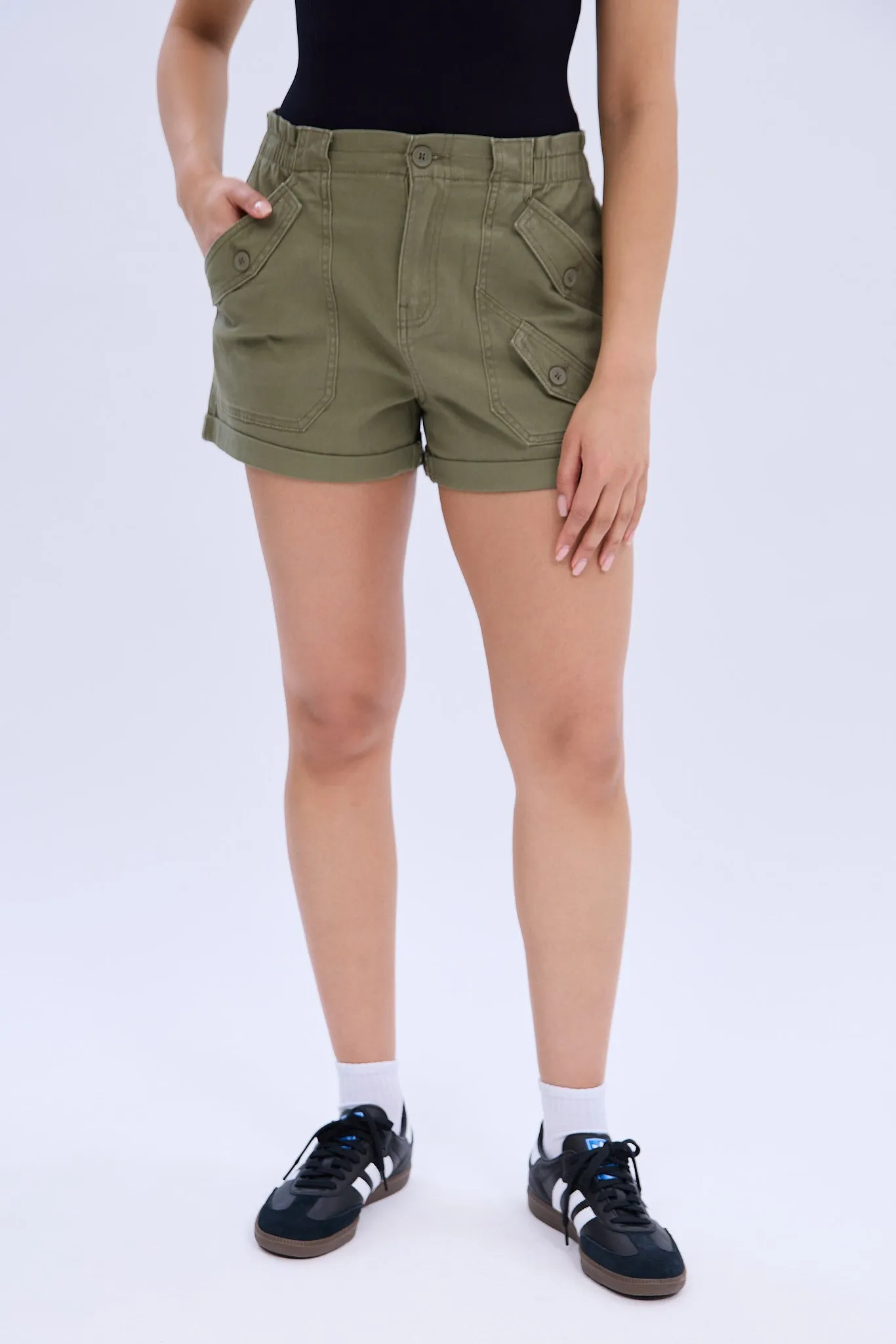 Super High Rise Twill Paperbag Short sold by Bluenotes