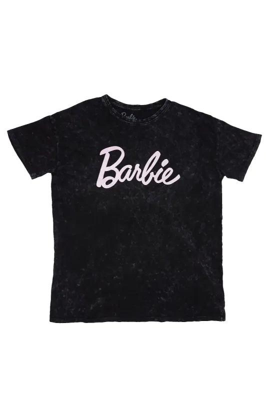 Barbie Graphic Acid Wash Boyfriend Tee sold by Bluenotes