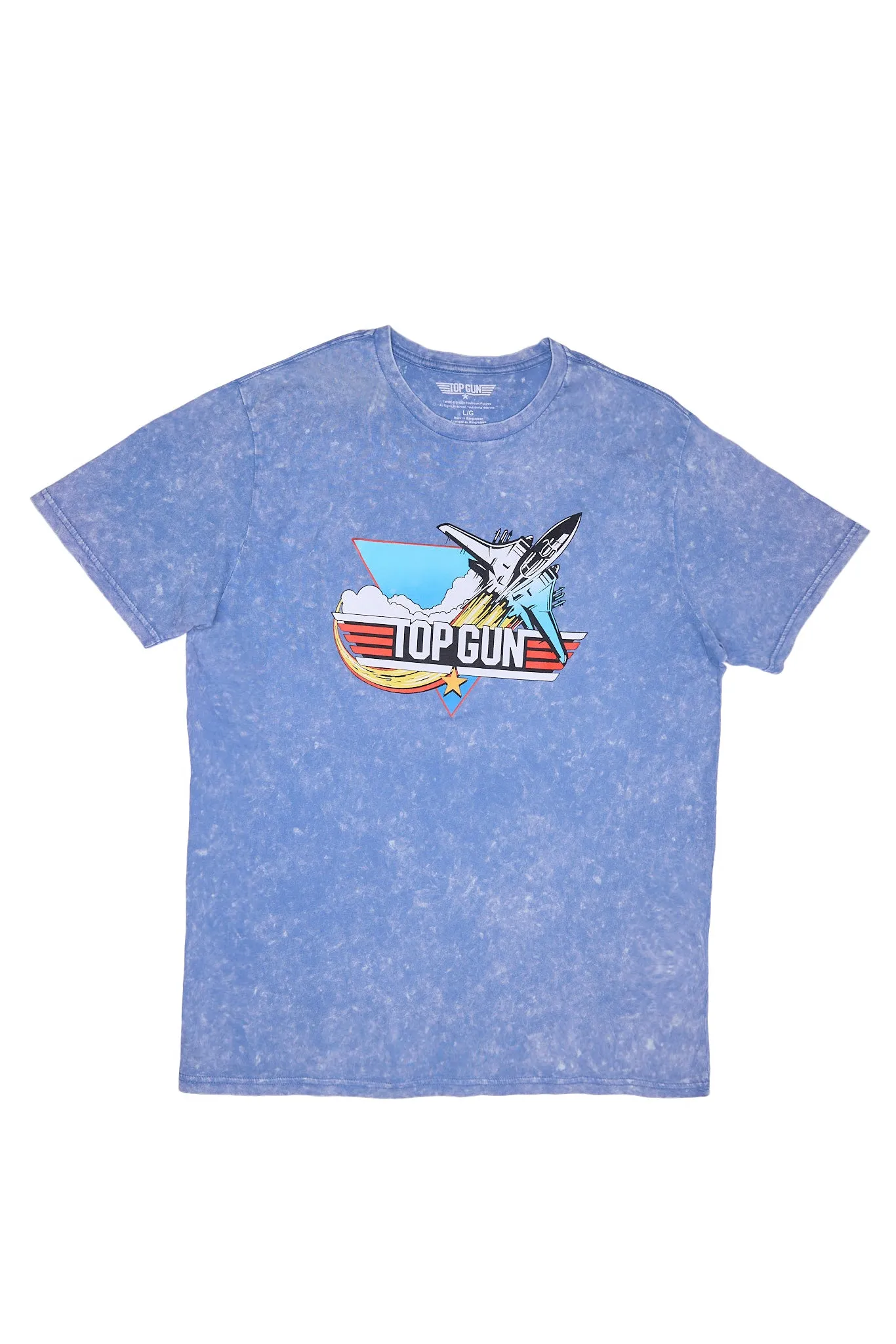 Top Gun Graphic Acid Wash Tee sold by Bluenotes