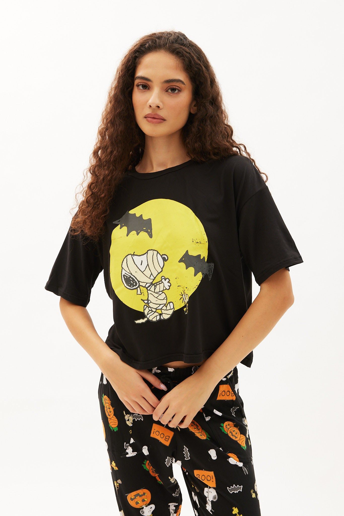 Super Soft Peanuts Snoopy Mummy Printed Pajama Set sold by Bluenotes product image thumbnail 2